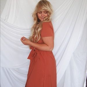 Rust colored Zara dress